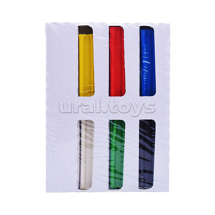 Пластилин 6 цветов "Kuromi" 120 гр, стека пластиковая, картонная упаковка с европодвесом