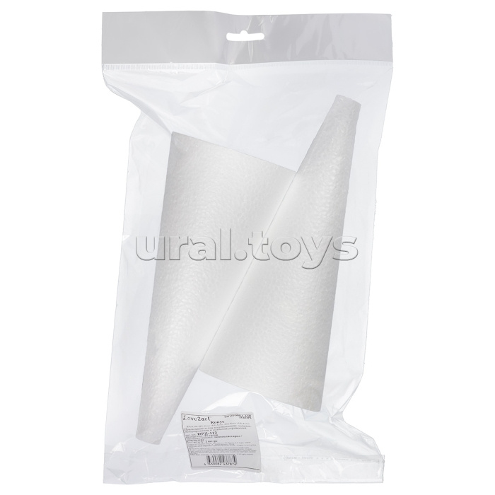 Заготовка пенополистирол 10х10х 24см "Конус" 240 мм, 2 шт. "Love2art"