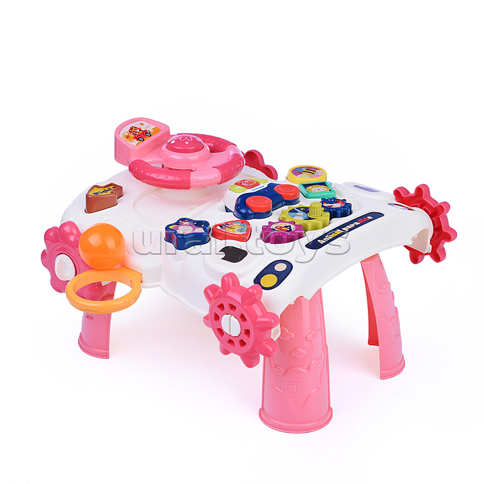 Игровой центр-Каталка "Веселое детство" музыкальные, в коробке