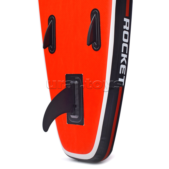 Надувная SUP-доска ROCKET (SUP-board 10,6ʺ 320*80*15 см) красно-белый графика