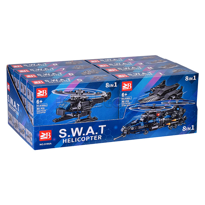 Конструктор "SWAT. Helicopter" 8 в 1, в коробке Конструктор "SWAT. Helicopter" 8 в 1, в коробке