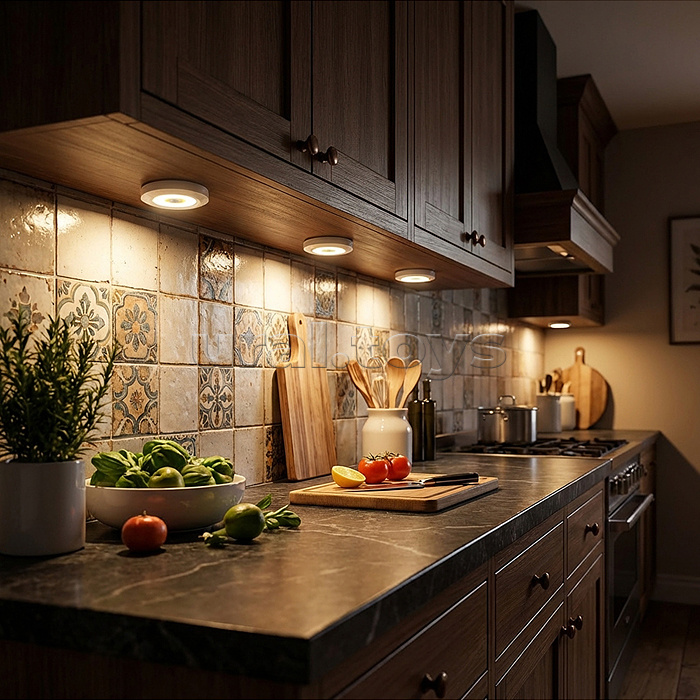 Ночник "Круг света" на листе