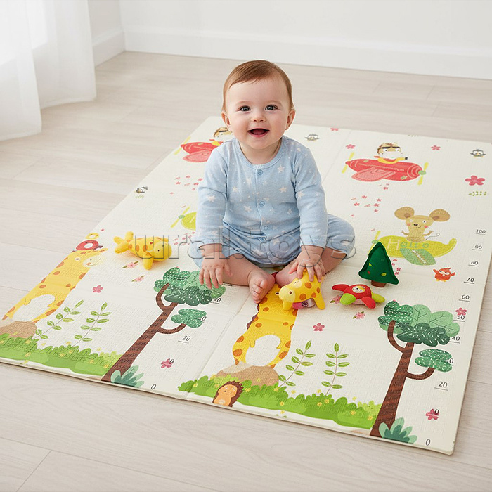 Коврик развивающий "Животные на прогулке" (150*180*0.8см.)