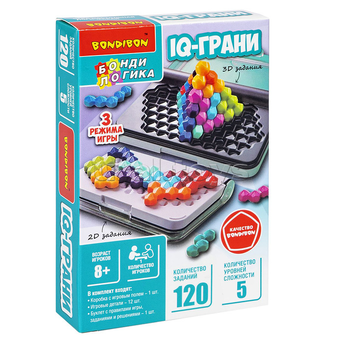 Игра настольная логическая "IQ-Грани"