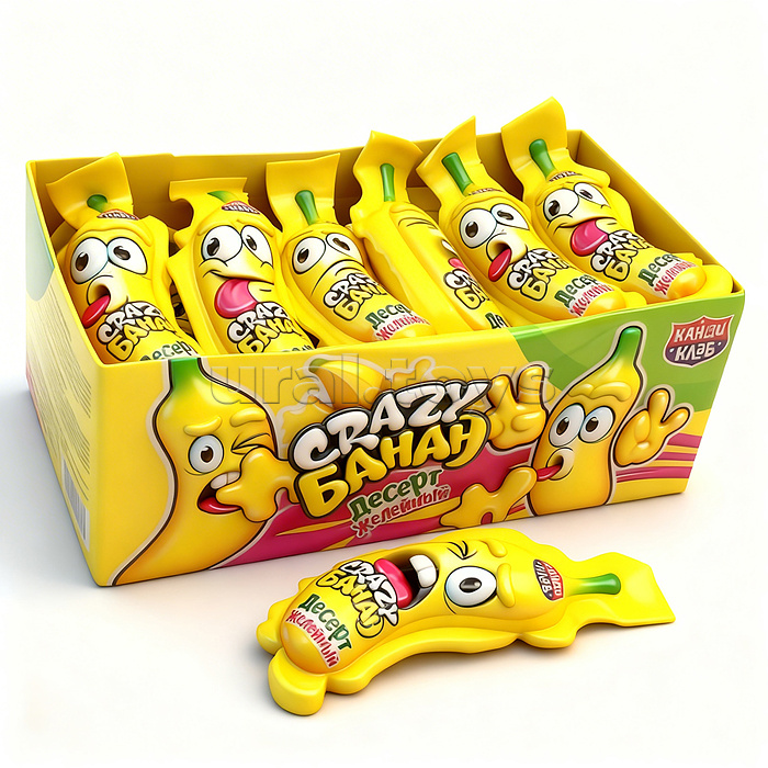 Десерт желейный "Crazy Банан" 60гр*20шт
