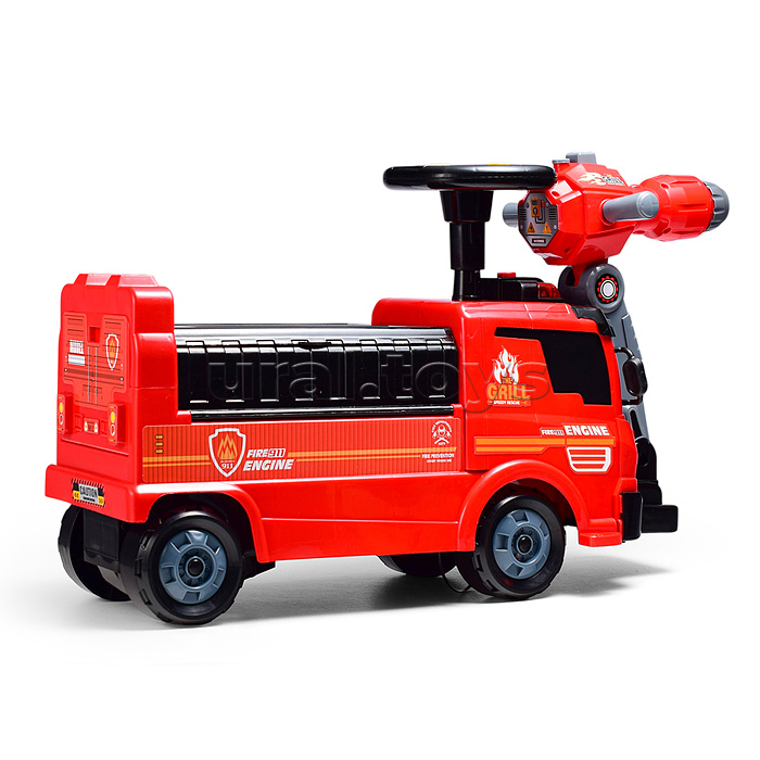 Каталка "Пожарный" в коробке