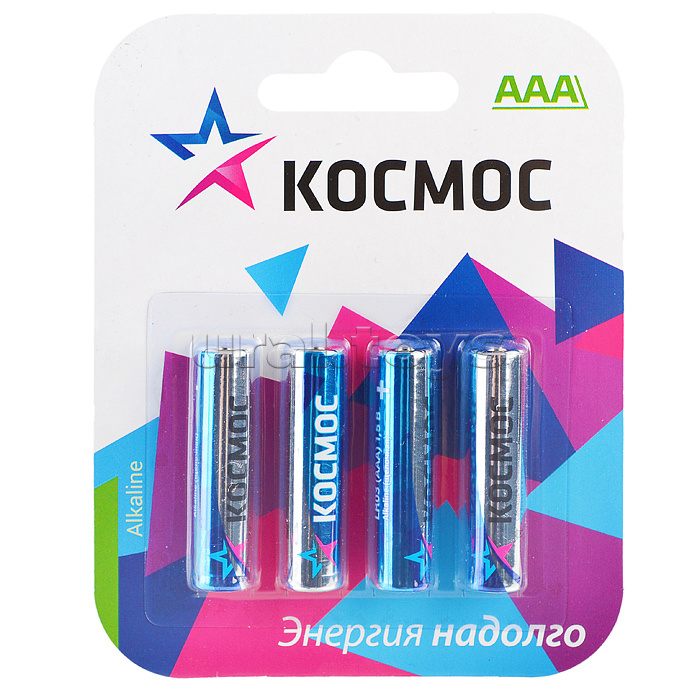 Батарейки алкалиновые Космос LR03 BL4 (4 шт.) CLASSIC