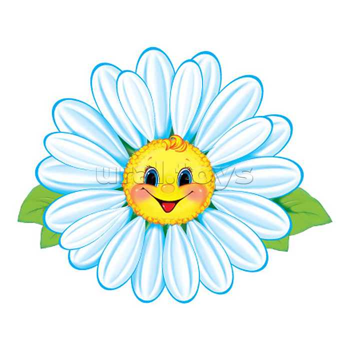 Вырубная фигурка. Цветок Ромашка (двухсторонняя, УФ-лак)