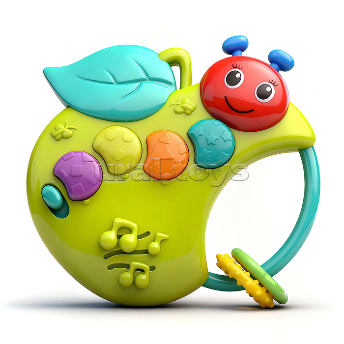 Погремушка "Музыкальная гусеница" на листе