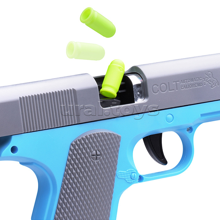 Пистолет "Кольт" с мягкими пулями. в коробке