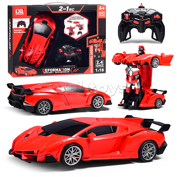 Машина "Гонщик Джуниор" р/у, 27 MHz, в коробке