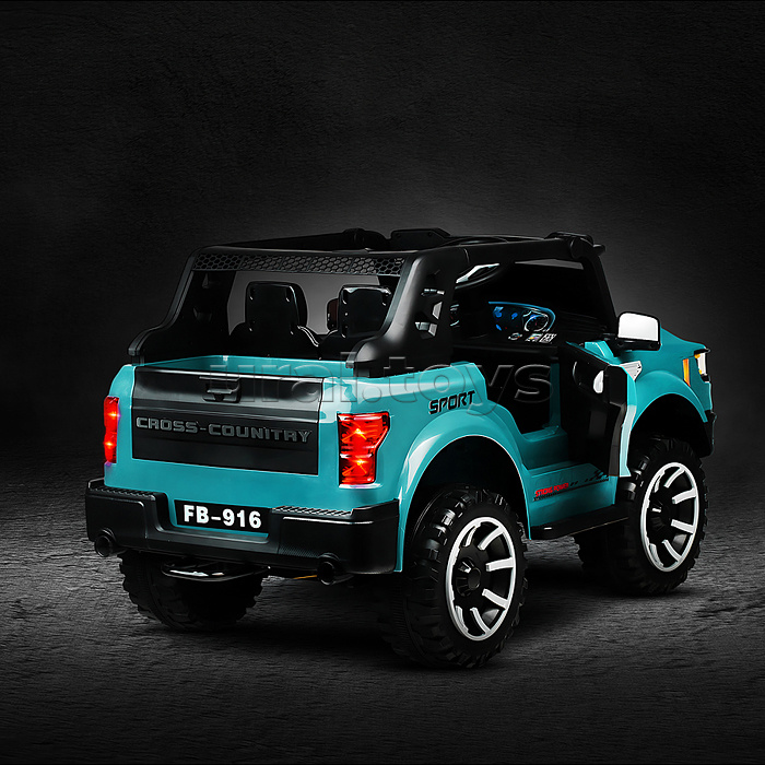 Электромобиль детский "Крутой внедорожник" (цвет ультрамарин)