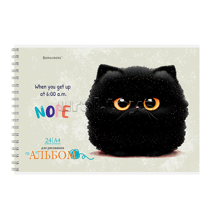 Альбом для рисования 24л. А4 гребень, обложка картон, 195х285 мм, микс-1