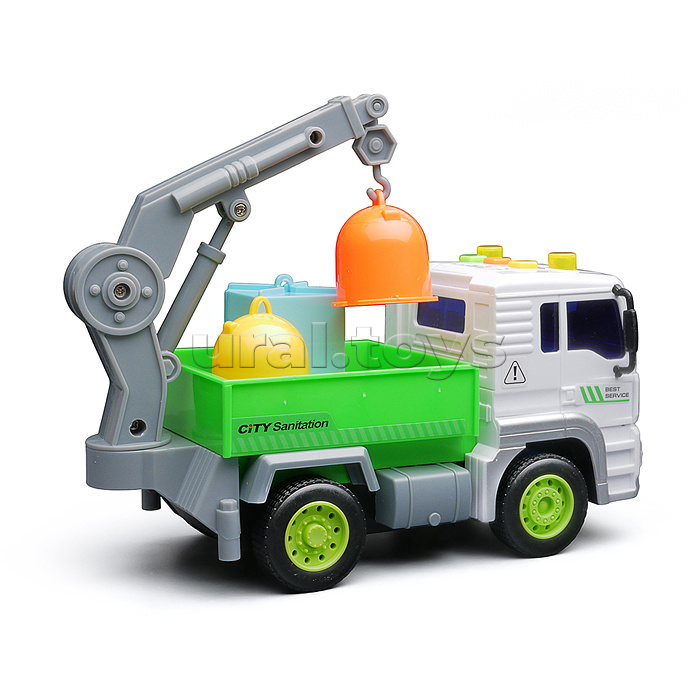 Набор машин "Городская служба" 1:20 (свет, звук) в коробке