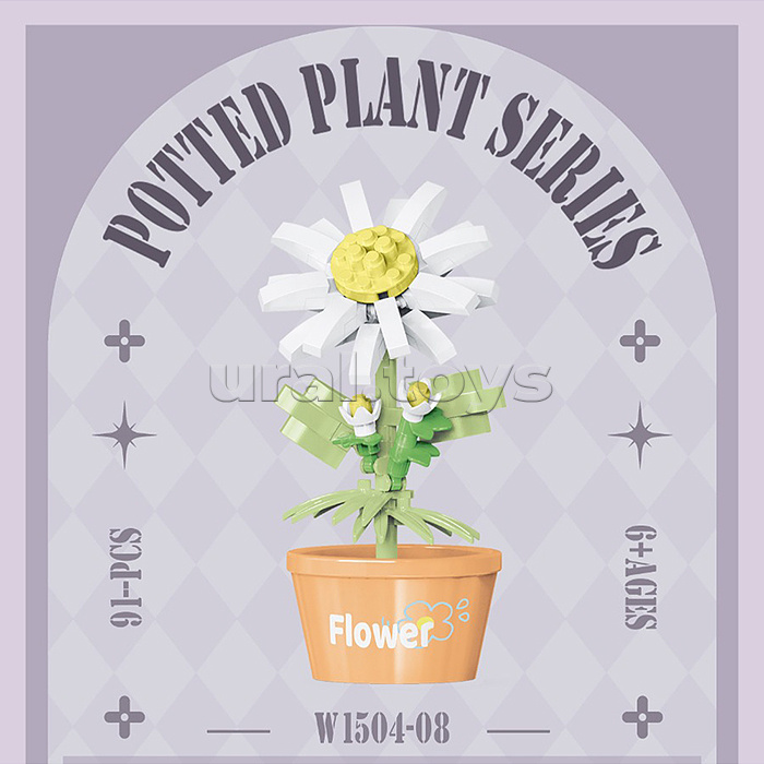 Конструктор "Ромашка" (91 дет.) в коробке