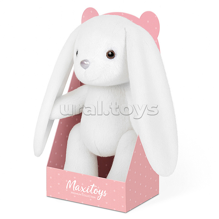 Зайка Белый, 20 см, в коробке