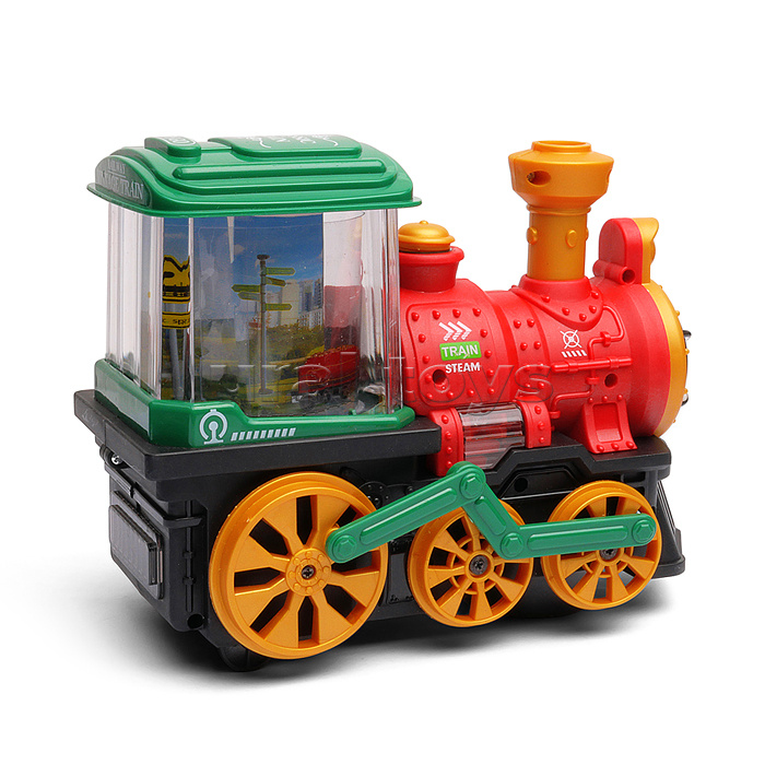 Паровоз "Странник" (свет, звук, дым) в коробке