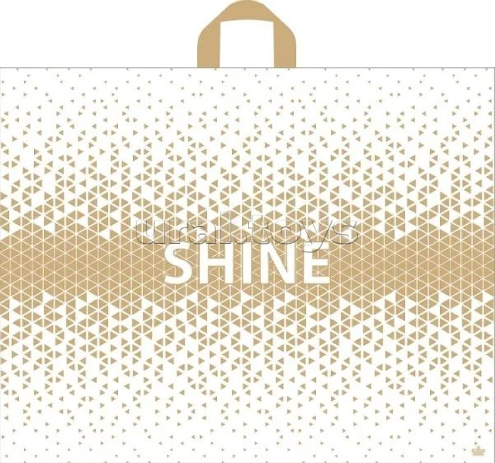 Пакет "Лакшери" золотое сечение с петлевой ручкой (550х700х90)