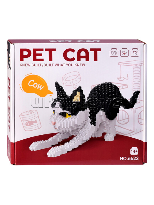 Конструктор "Чёрный котик" 3D, в коробке