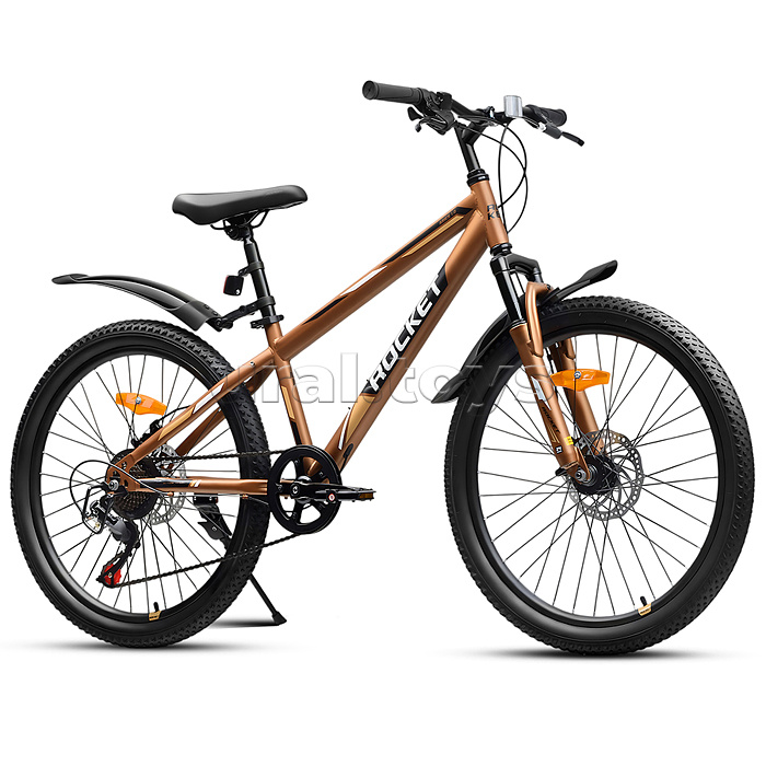 Велосипед 24" Rocket Aries 1.0 , цвет коричневый, размер 13"