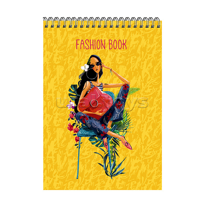 Скетчбук 24л. "Sketchbook. Fashion book. № 2" гребень, евроспираль, контент