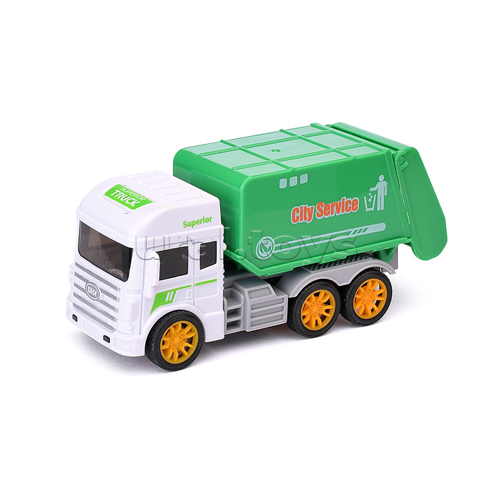 Машина "Мусоровоз" 4 вида, в пакете