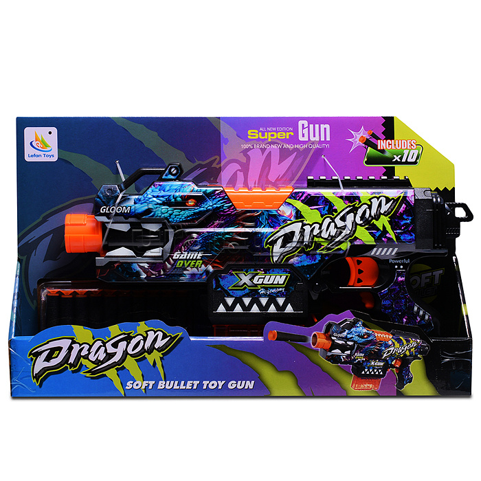 Пистолет "Выстрел дракона" в коробке