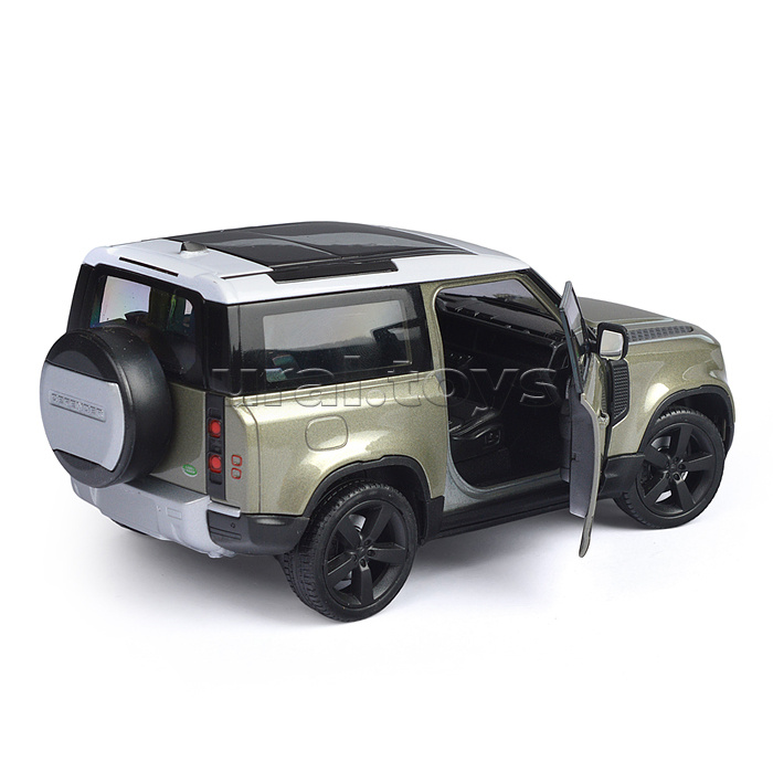 Машинка 1:24 Land Rover Defender 2020, зеленый