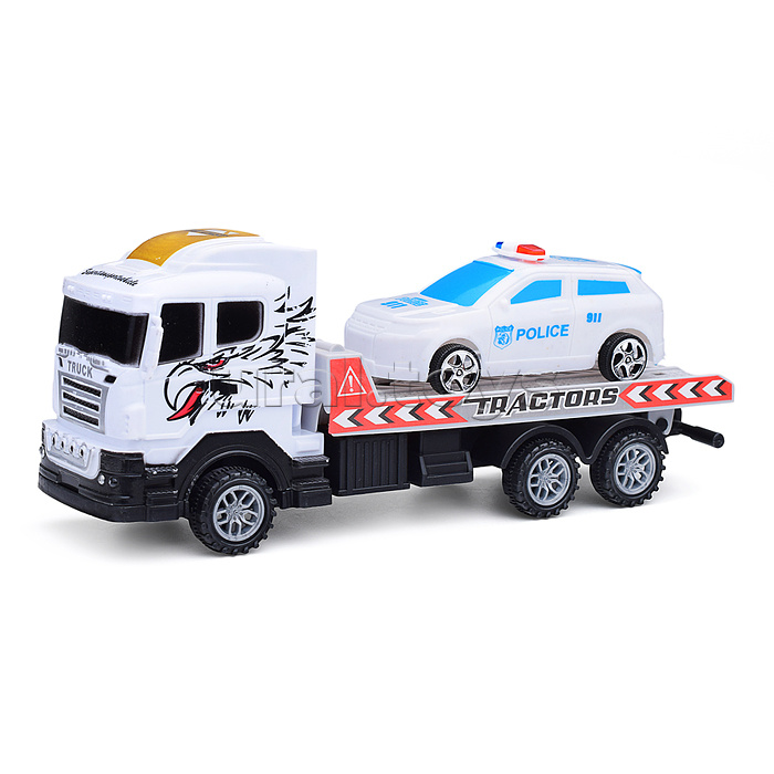 Автовоз "Автомагистраль" с полицейским авто, в пакете