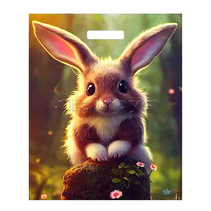 Пакет ПЭ с вырубной ручкой 38х45+3см "Кроля" ламинированный