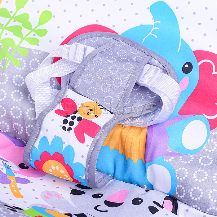 Шезлонг детский "Зоопарк-2" в коробке