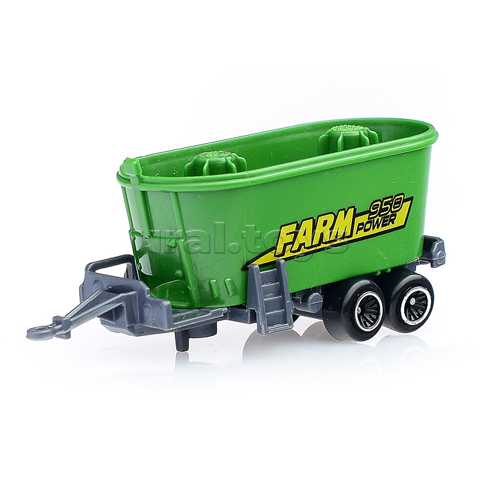 Трактор с прицепом, в коробке