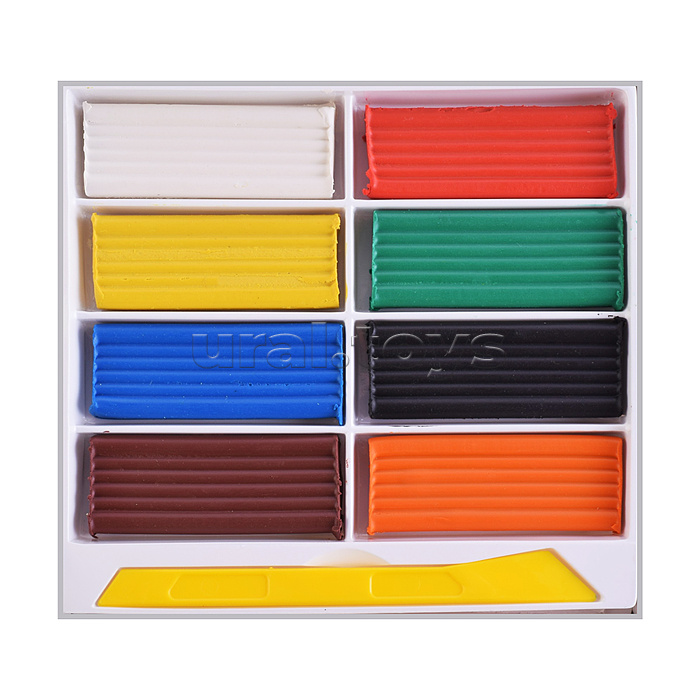 Пластилин детский повышенной мягкости, 8 цв.