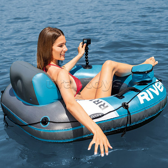 Надувное кресло-плот с сетчатым дном River Run Pro 56843NP  INTEX