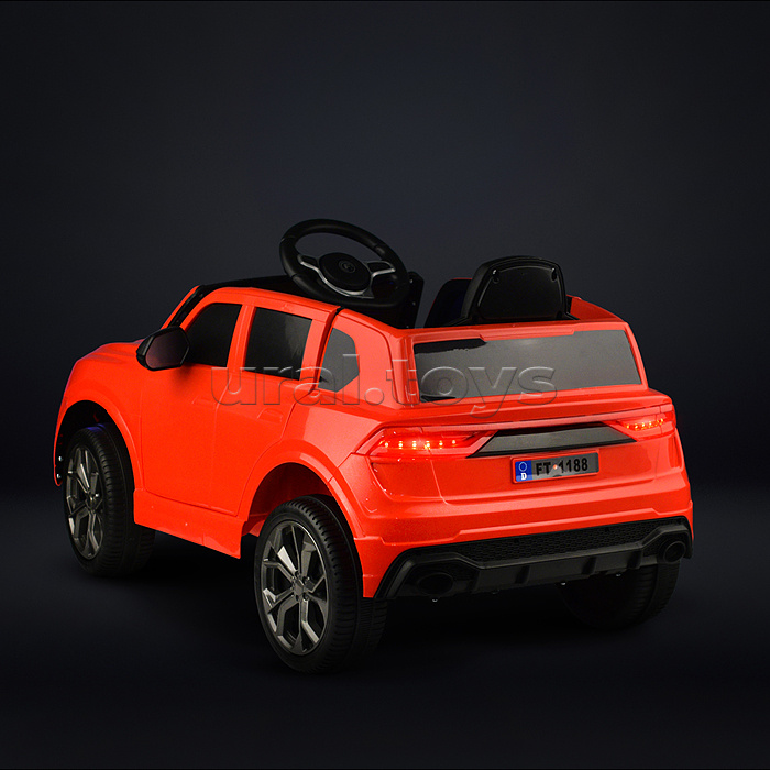 Электромобиль "Супер вояж" на аккумуляторе, с р/у управлением, в коробке (красный)