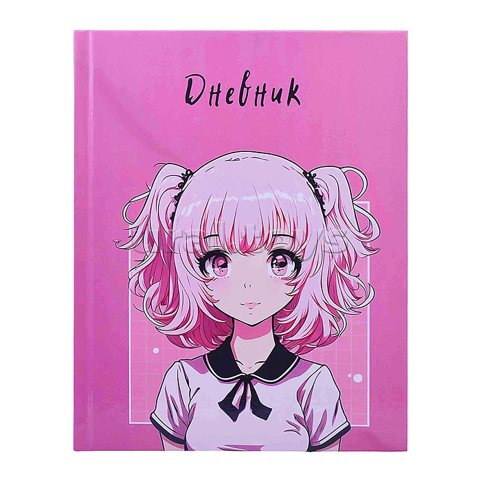 Дневник 1-11 кл. "Девушка Pink" 40 л., обложка 7 БЦ