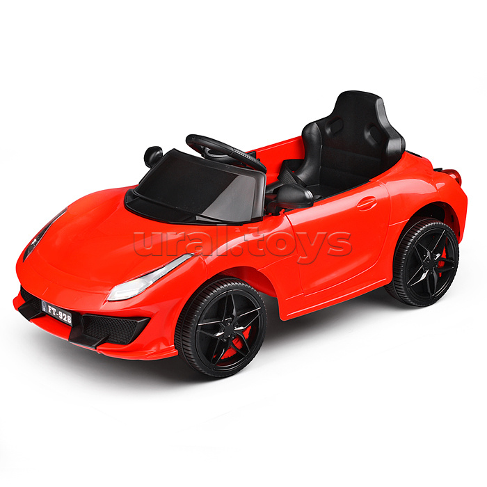 Электромобиль "Скоростной заезд" на аккумуляторе, с р/у управлением, в коробке (красный)