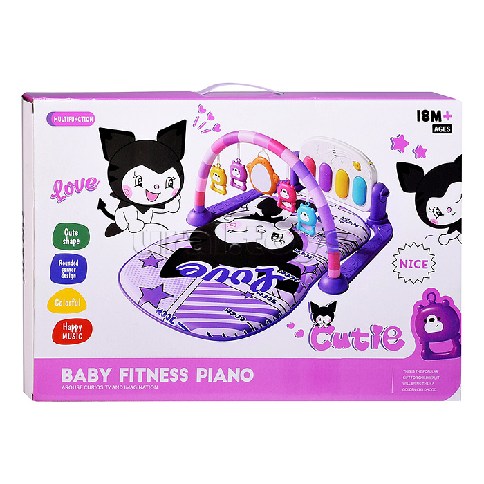 Коврик развивающий "Любимые зверята" в коробке