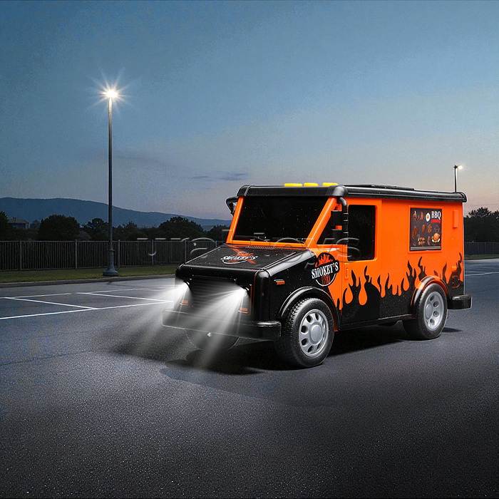 Машина "Сафари трейлер" 1:32 (свет, звук) в коробке