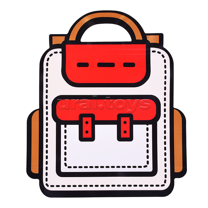 Пакет подарочный "Ранец" 24*28*4 см