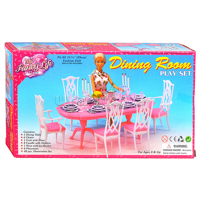 Набор мебели для кукол "Кухонный стол" в коробке