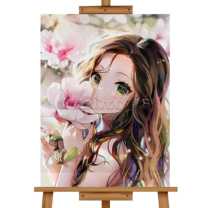 Картина по номерам "Аниме девушка" 40*30 см.