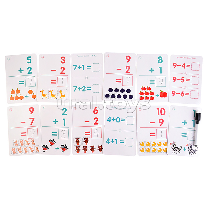 Логическая игра-пазл "Арифметика" пиши-стирай, в коробке