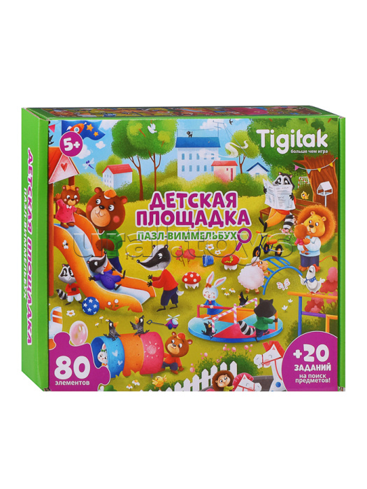 Пазл 80 "Детская площадка" Виммельбух