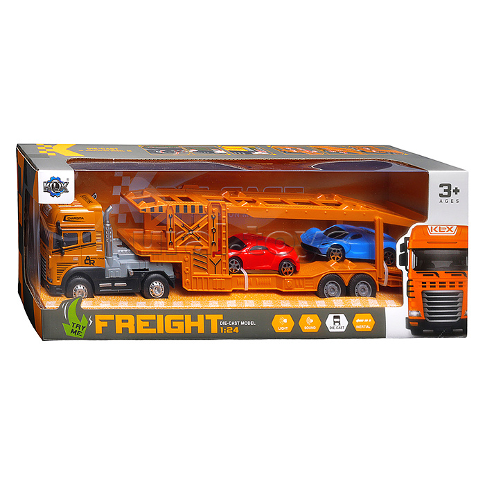 Машина "Транспортер" 1:24 (свет,звук) в коробке