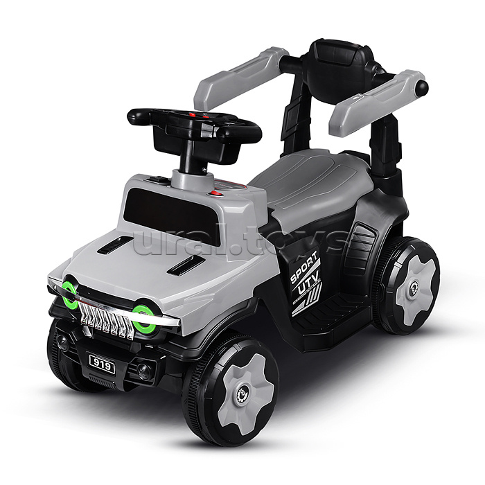 Электромобиль детский "Джип" (цвет серый)