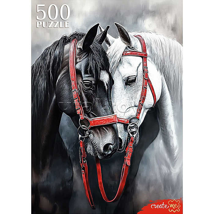 Пазлы 500 "Влюбленные лошади" Пазлы 500 "Влюбленные лошади"