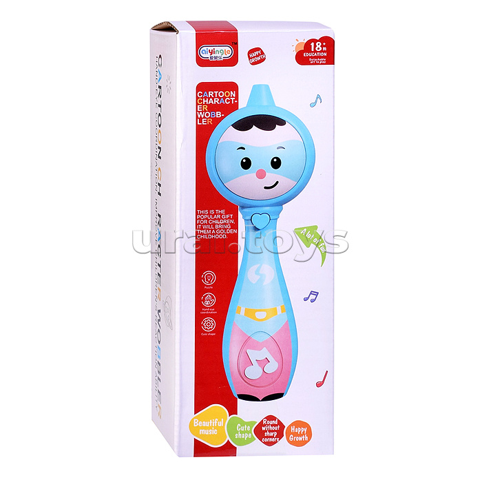 Погремушка "Личико" звук, в коробке