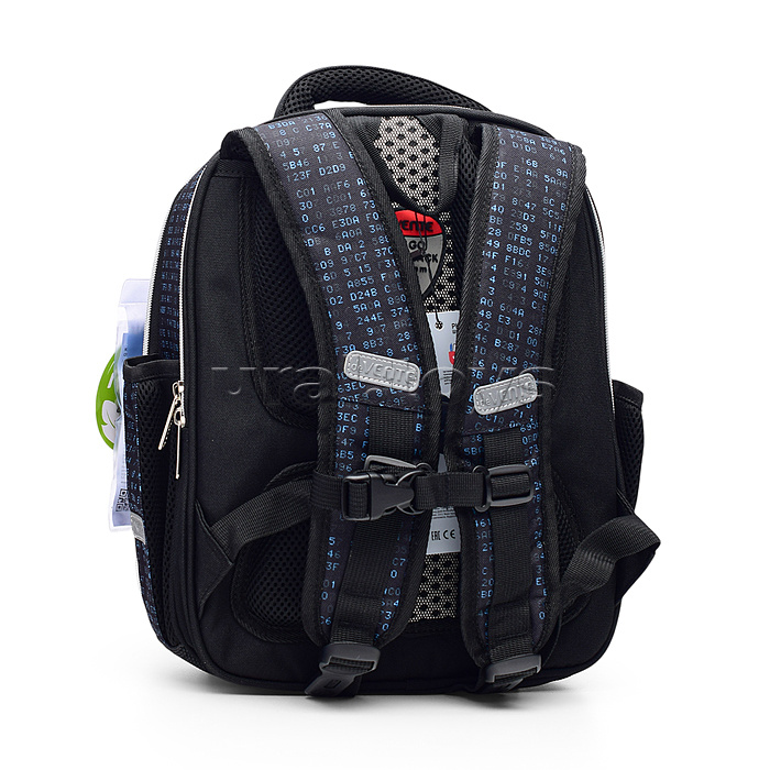 Рюкзак "Junior. Robotic" школьный жесткий 35x27x13 см (14 л) вес 800 г, 1 отделение на молнии с разделителями для учебников, с органайзером, 1 отделение для формата A4, 2 боковых кармана сеточкой на резинке, эргономичная формоустойчивая спинка с двойной в Рюкзак "Junior. Robotic" школьный жесткий 35x27x13 см (14 л) вес 800 г, 1 отделение на молнии с разделителями для учебников, с органайзером, 1 отделение для формата A4, 2 боковых кармана сеточкой на резинке, эргономичная формоустойчивая спинка с двойной в