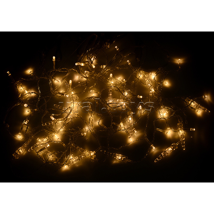 Электрогирлянда-занавес, светодиодная "Сосульки" 3м, 96 ламп, теплый